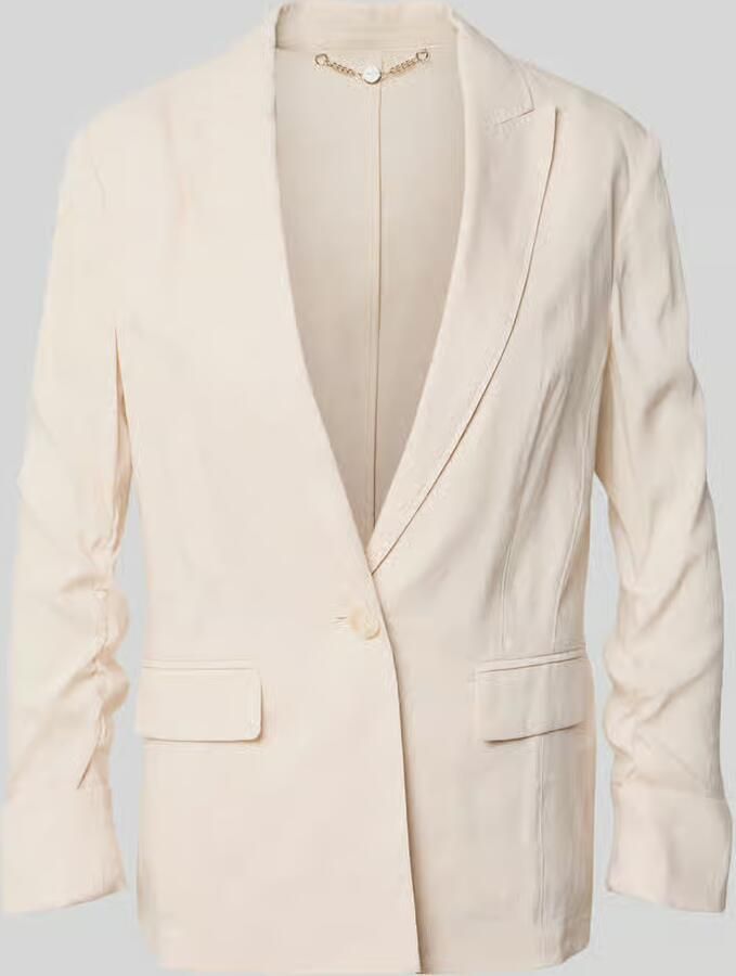 Marc Cain Blazer van linnenmix met reverskraag - Foto 2