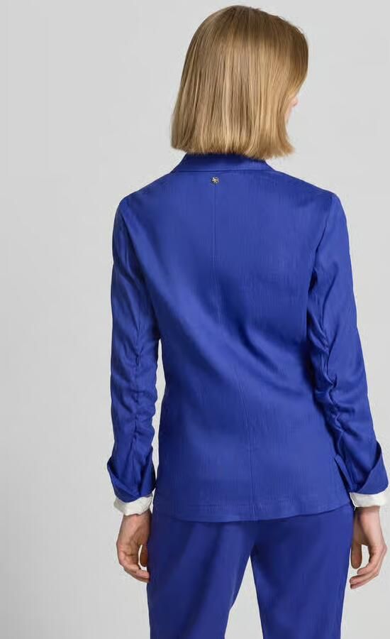 Marc Cain Blazer van linnenmix met reverskraag