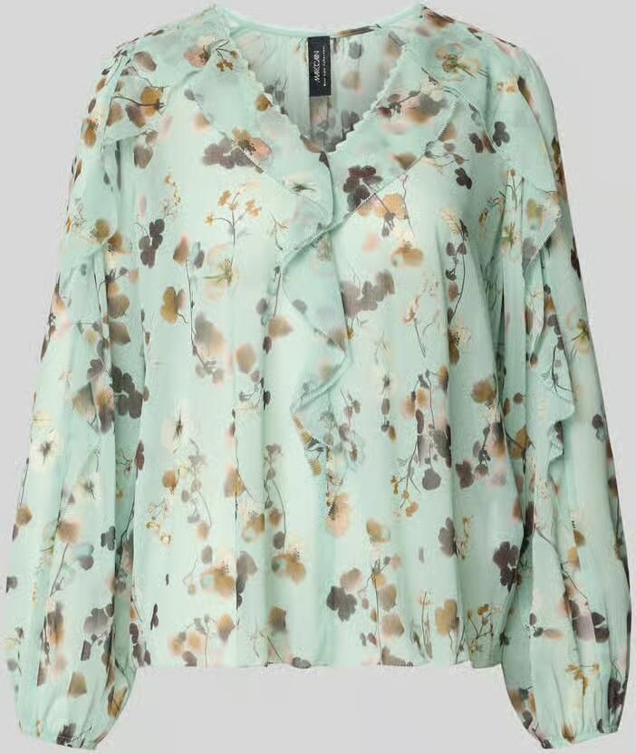 Marc Cain Blouse in all-over look met volants
