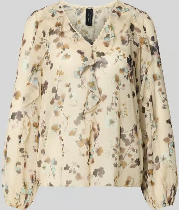 Marc Cain Blouse in all-over look met volants