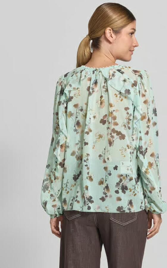 Marc Cain Blouse in all-over look met volants - Foto 2