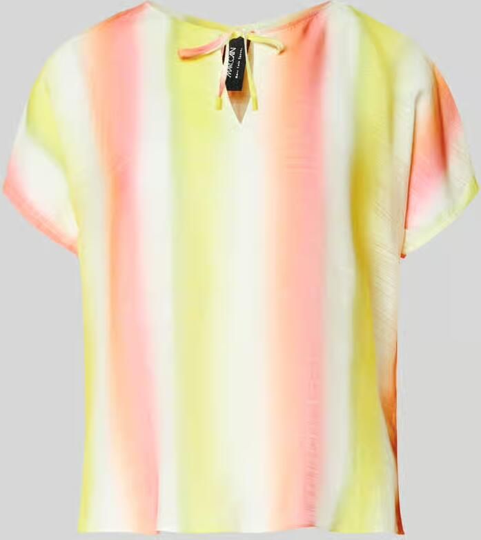 Marc Cain Blouse met korte mouwen van viscosemix - Foto 2