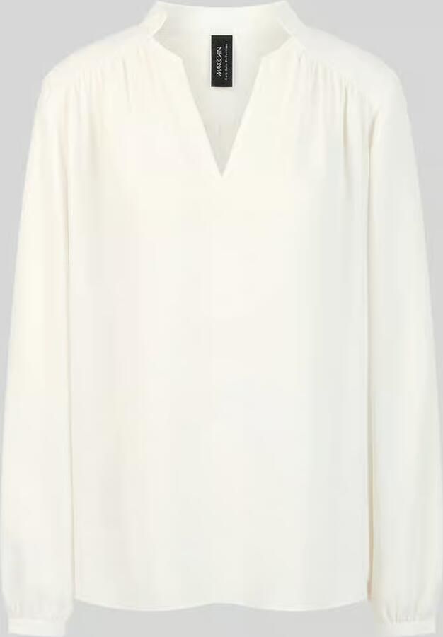 Marc Cain blouse met lange mouwen met tuniekhals