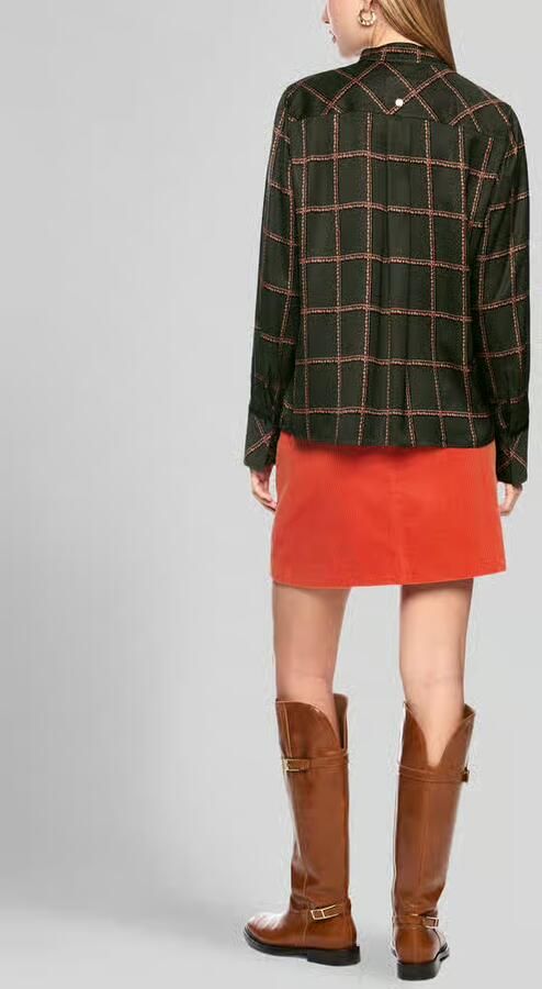 Marc Cain blouse met lange mouwen met verborgen knoopsluiting - Foto 2