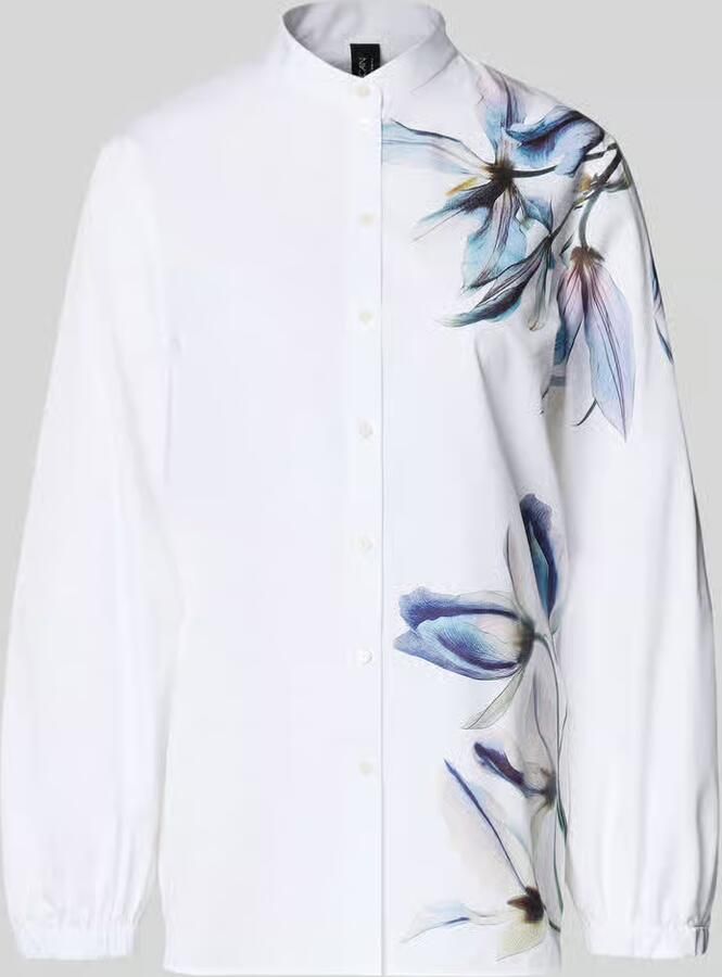 Marc Cain Blouse met Maokraag en Knoopsluiting - Foto 2