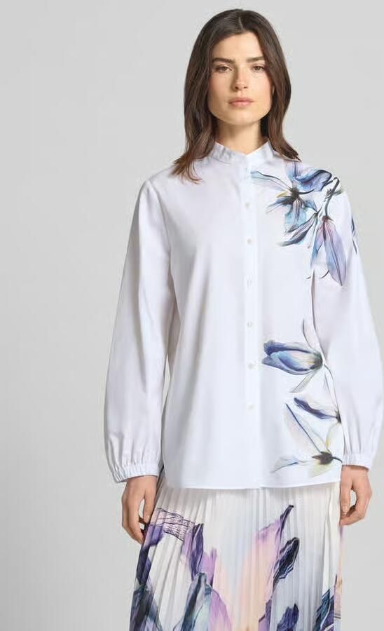 Marc Cain Blouse met Maokraag en Knoopsluiting - Foto 4