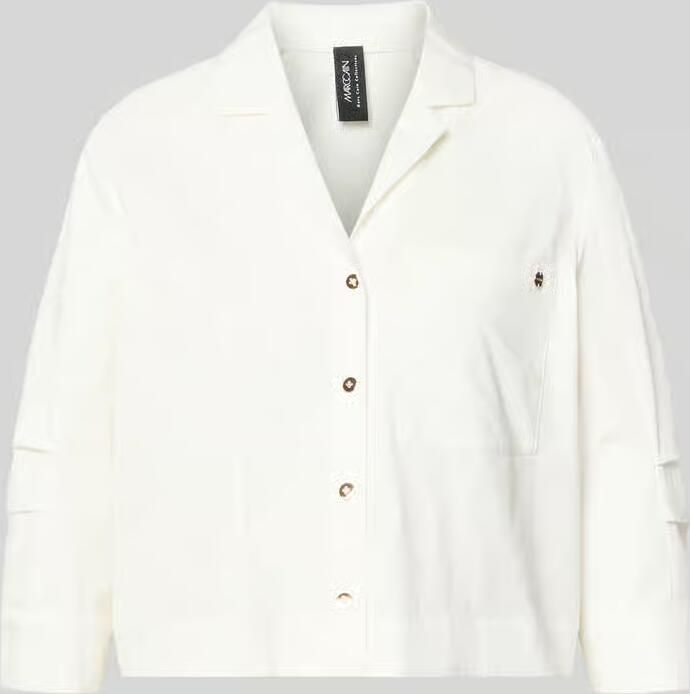 Marc Cain Blouse met reverskraag en 3 4-mouw - Foto 2
