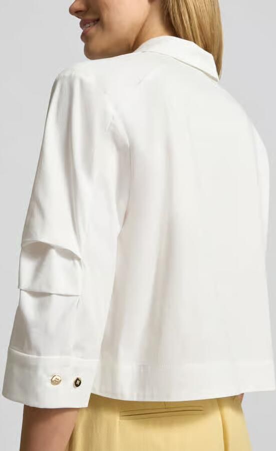 Marc Cain Blouse met reverskraag en 3 4-mouw