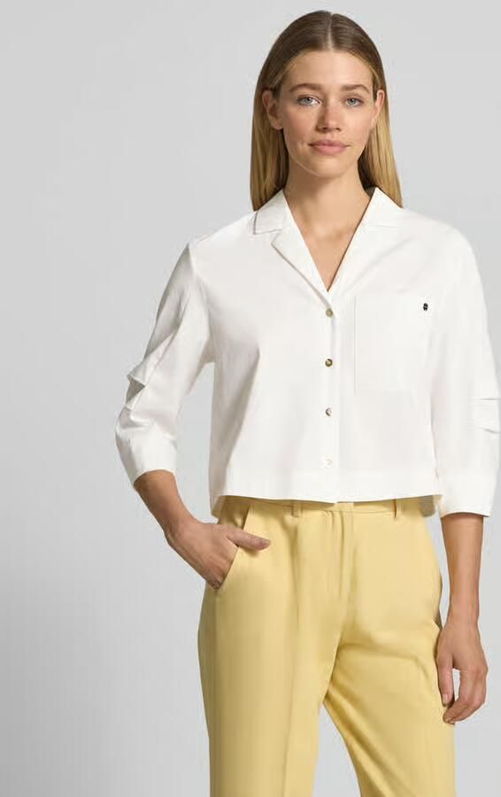 Marc Cain Blouse met reverskraag en 3 4-mouw - Foto 2