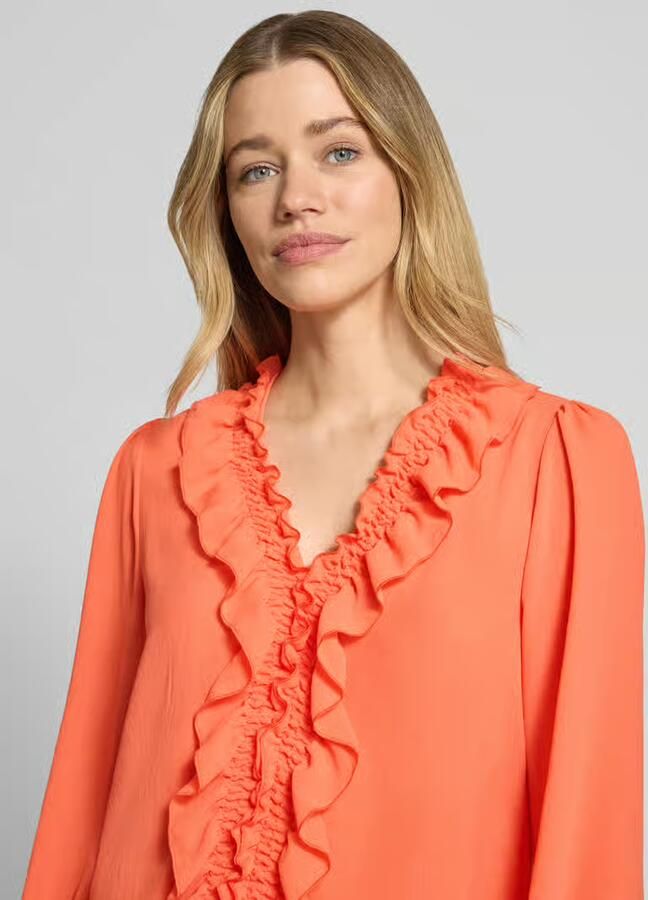 Marc Cain Blouse met ruches en V-hals