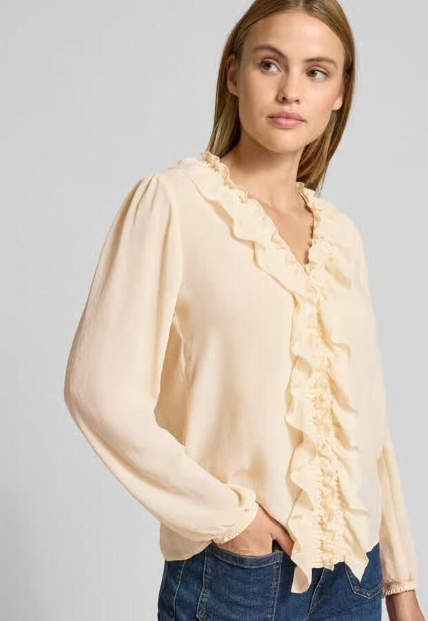 Marc Cain Blouse met ruches en V-hals