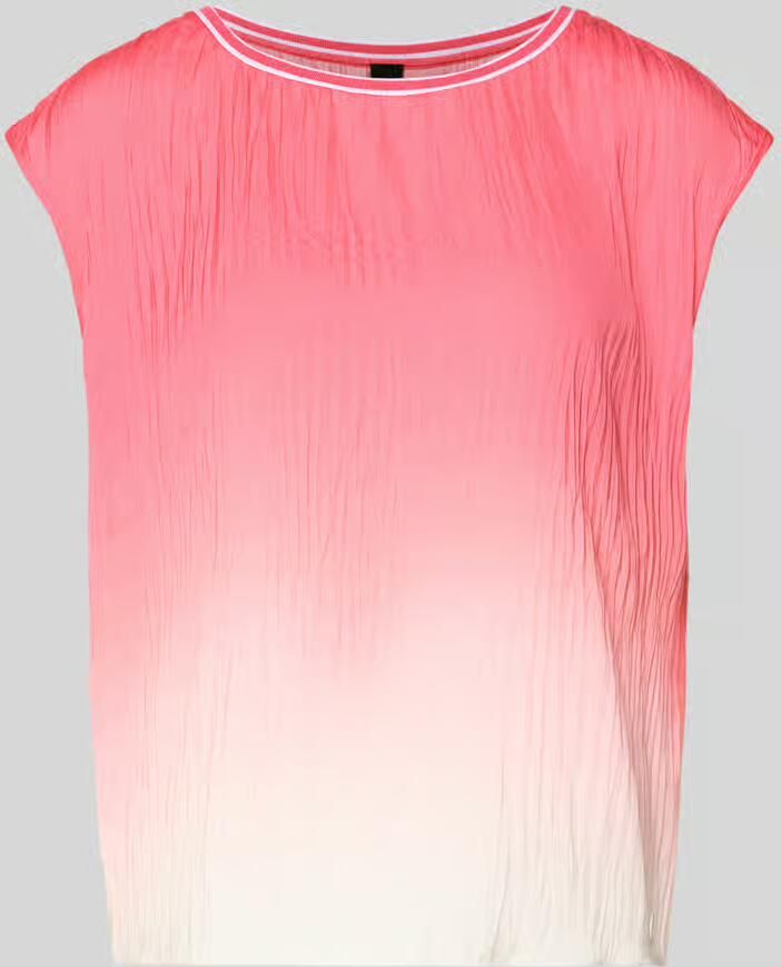 Marc Cain Blouse met structuurpatroon en ronde hals - Foto 2