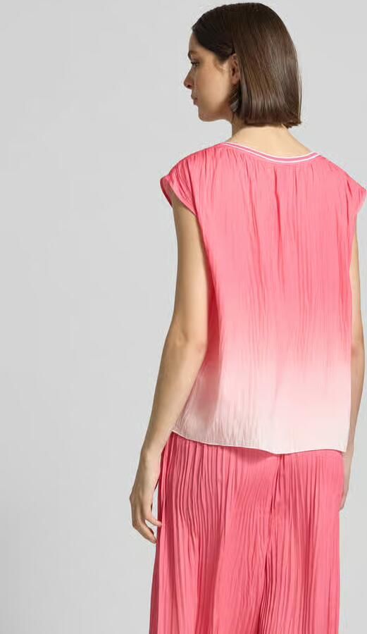 Marc Cain Blouse met structuurpatroon en ronde hals - Foto 3
