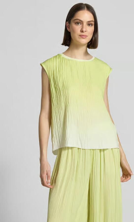Marc Cain Blouse met structuurpatroon en ronde hals - Foto 2