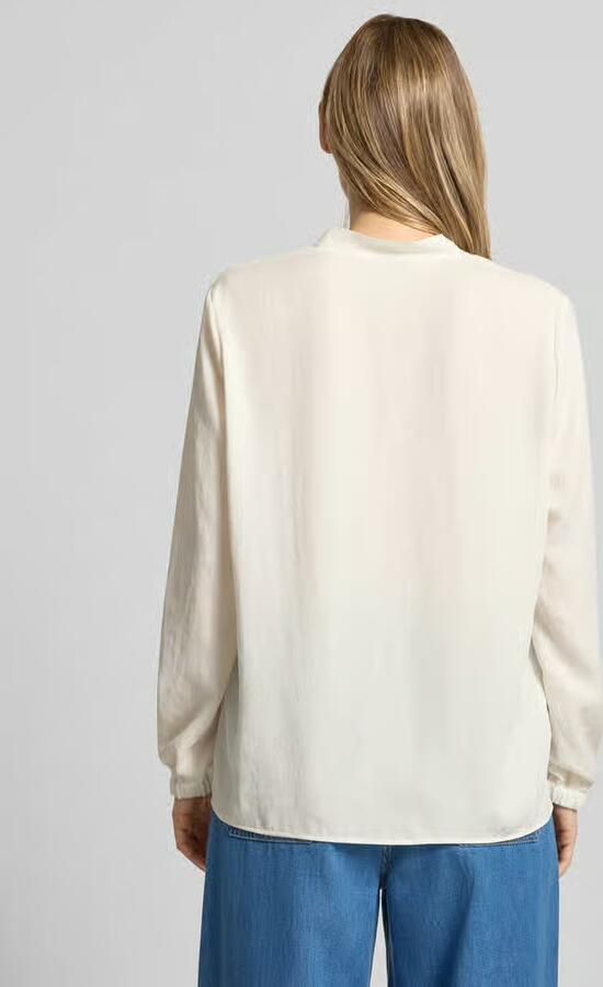 Marc Cain Elegante Witte Blouse met V-Hals en Lange Mouwen White Dames - Foto 2