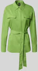Marc Cain Blouse van linnenmix met borstzakken