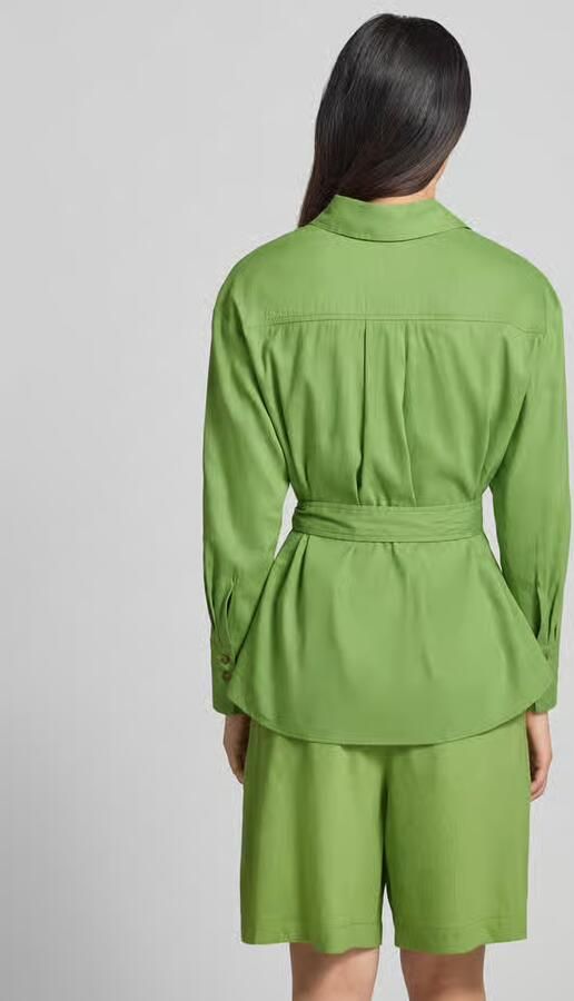 Marc Cain Blouse van linnenmix met borstzakken - Foto 3