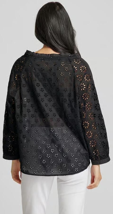 Marc Cain Blouseshirt met ajourborduursel