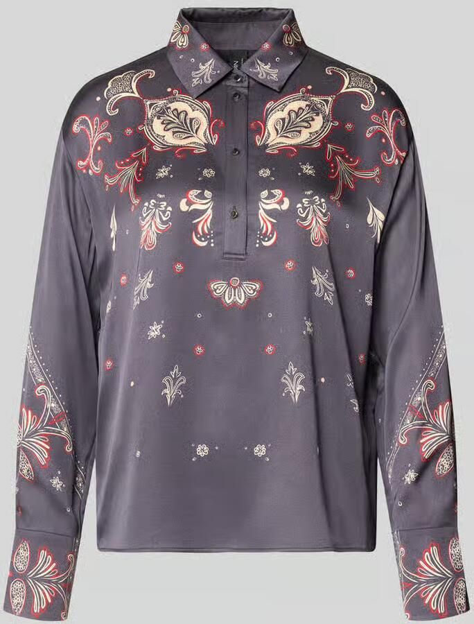 Marc Cain Blouseshirt met korte knoopsluiting