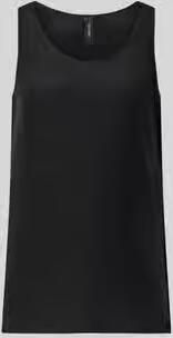Marc Cain Blouseshirt met ronde hals en labeldetail