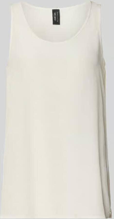 Marc Cain Blouseshirt met ronde hals en labeldetail - Foto 2