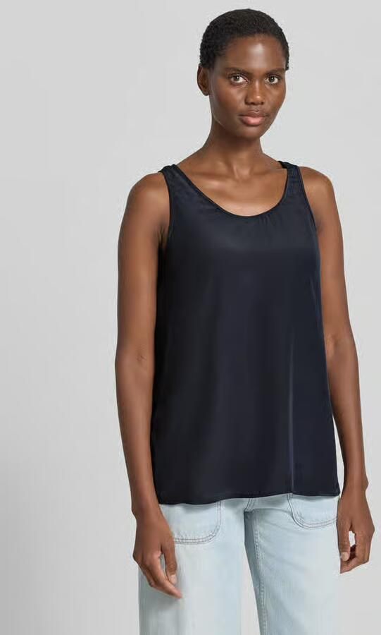 Marc Cain Blouseshirt met ronde hals en labeldetail - Foto 3