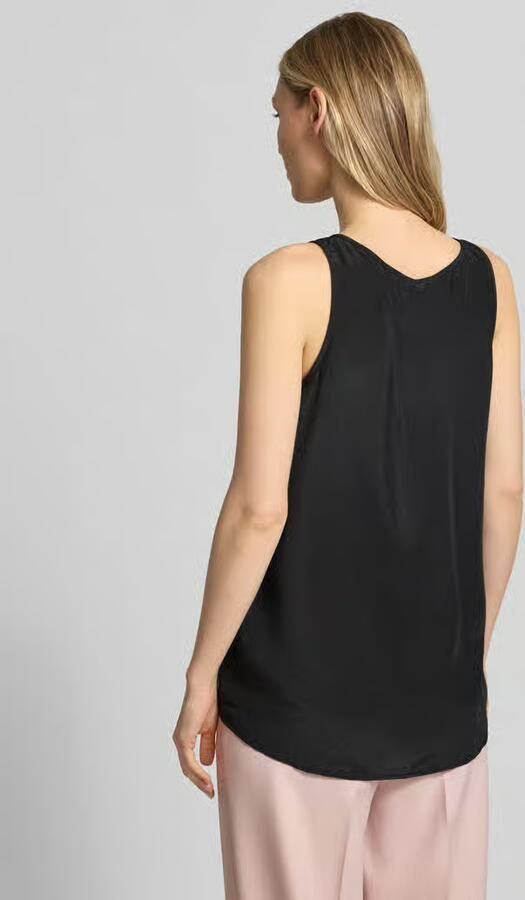 Marc Cain Blouseshirt met ronde hals en labeldetail - Foto 3