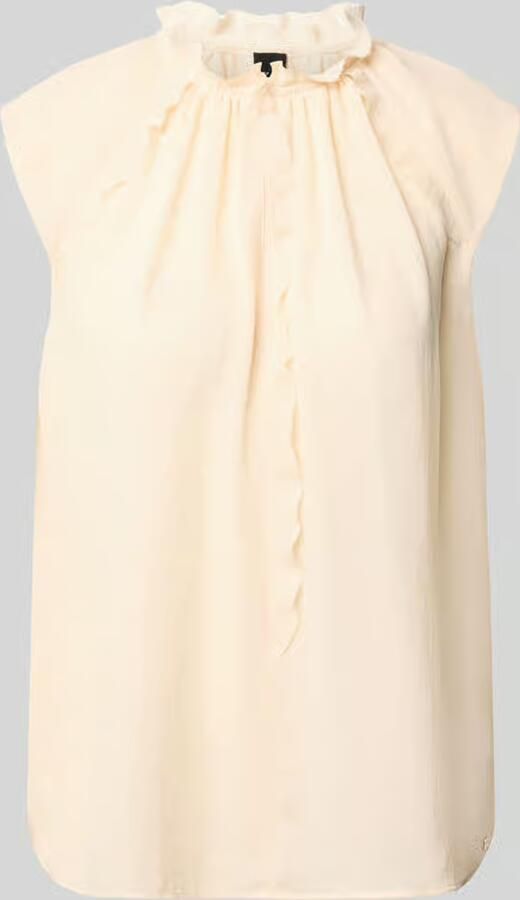 Marc Cain Blouseshirt met ruches en kapmouwen - Foto 2