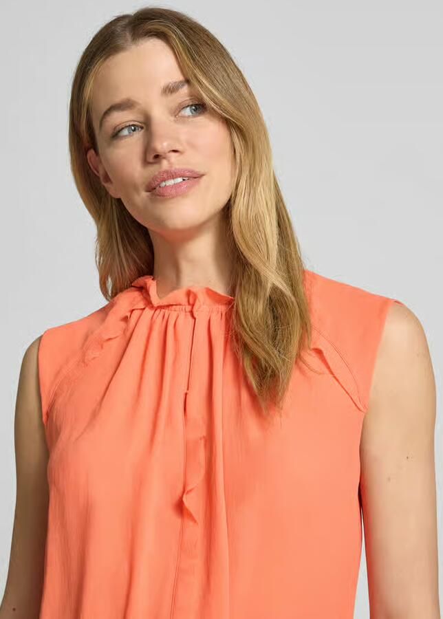 Marc Cain Blouseshirt met ruches en kapmouwen - Foto 2