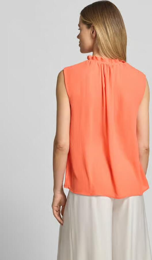 Marc Cain Blouseshirt met ruches en kapmouwen