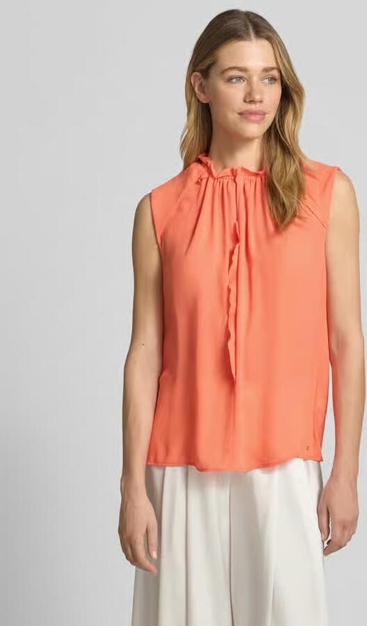Marc Cain Blouseshirt met ruches en kapmouwen - Foto 4