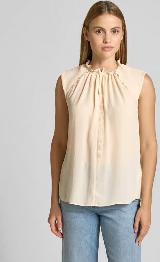Marc Cain Blouseshirt met ruches en kapmouwen - Foto 2