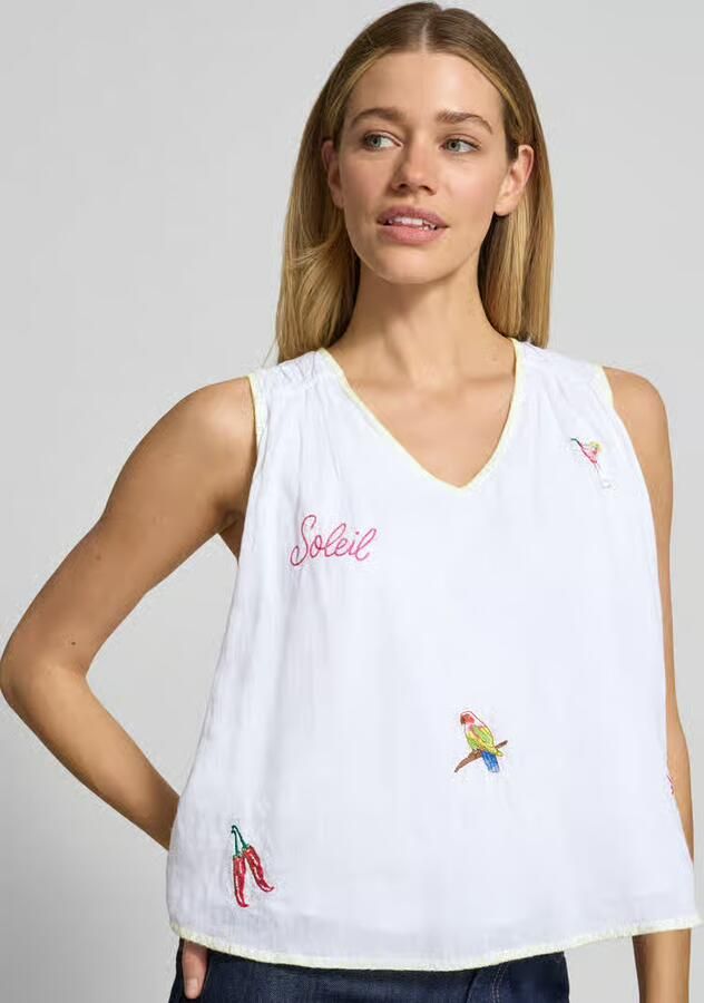 Marc Cain Blousetop met stitchings
