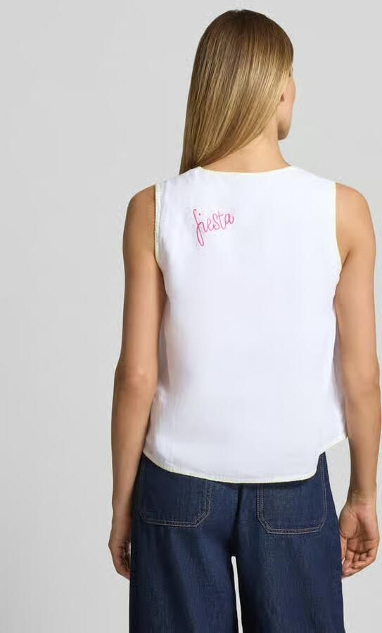 Marc Cain Blousetop met stitchings - Foto 3