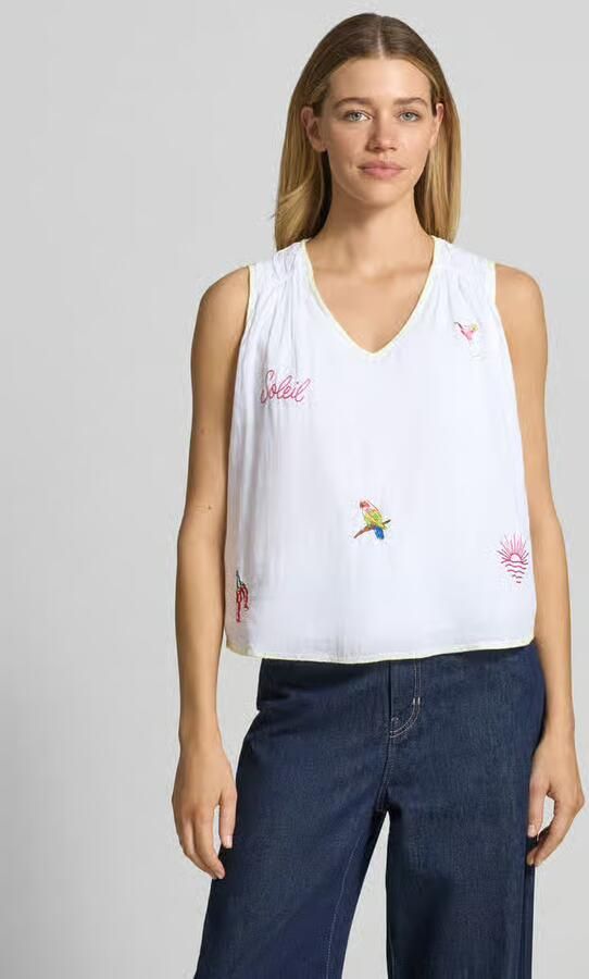 Marc Cain Blousetop met stitchings - Foto 4
