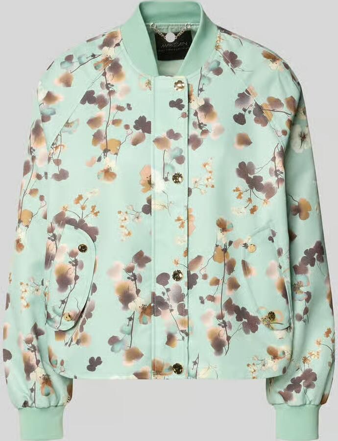 Marc Cain Blouson in all-over look met opstaande kraag