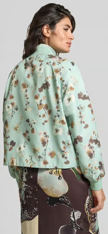 Marc Cain Blouson in all-over look met opstaande kraag - Foto 3