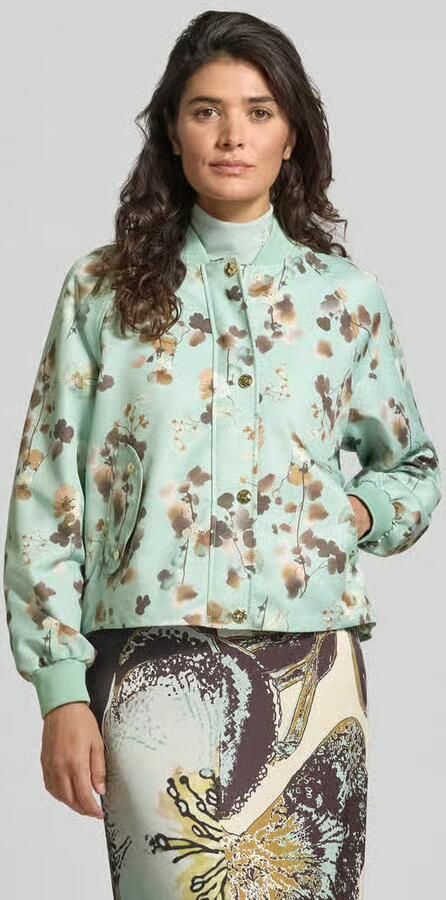 Marc Cain Blouson in all-over look met opstaande kraag - Foto 2