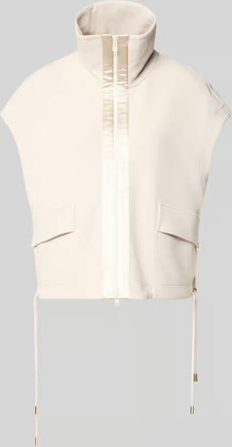 Marc Cain Bodywarmer met opstaande kraag en klepzakken