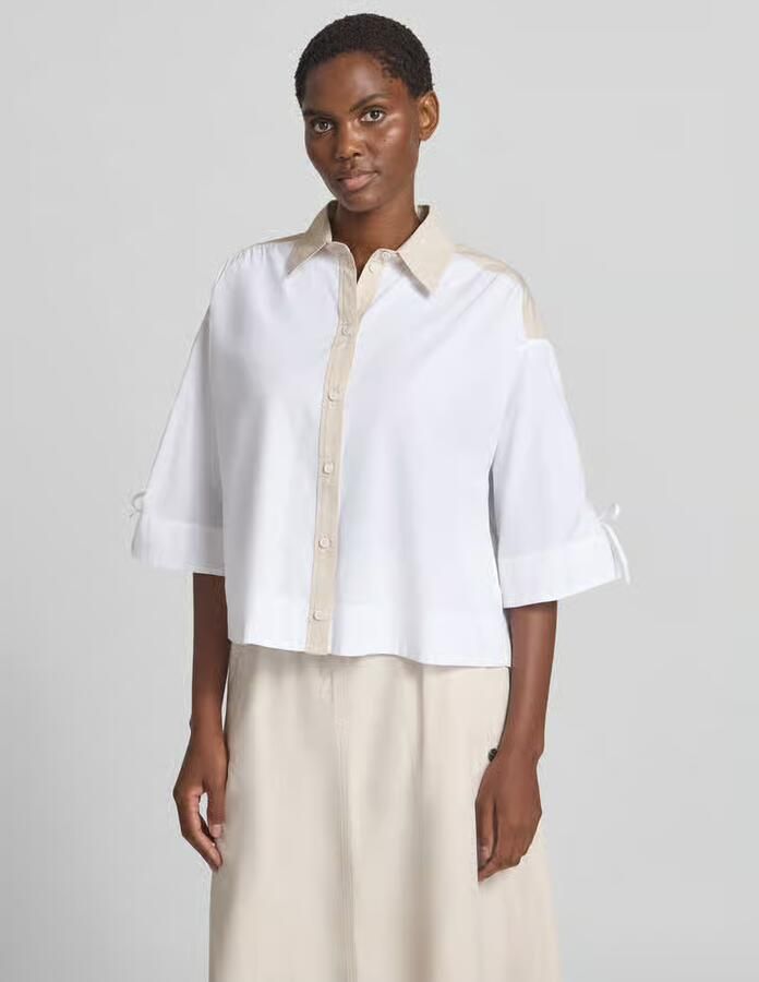 Marc Cain Boxy fit blouse met 3 4-mouw - Foto 2