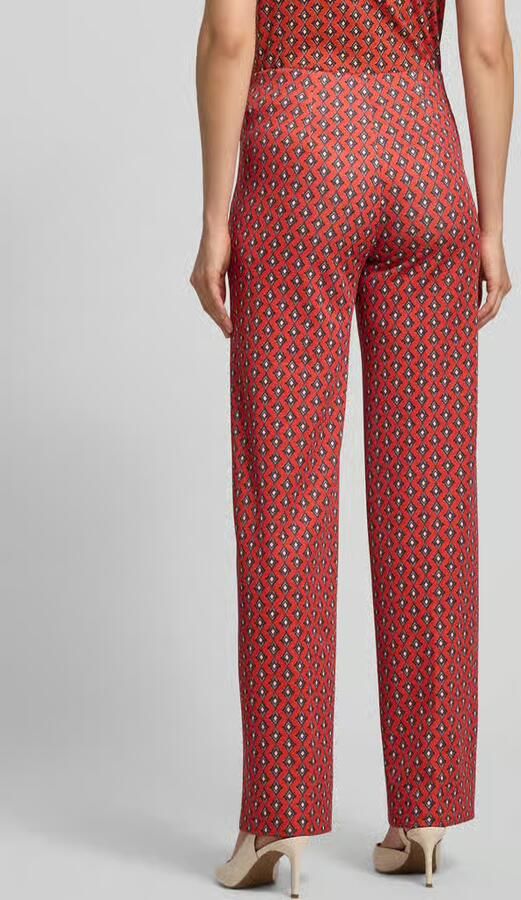 Marc Cain Broek in all-over look met elastische band