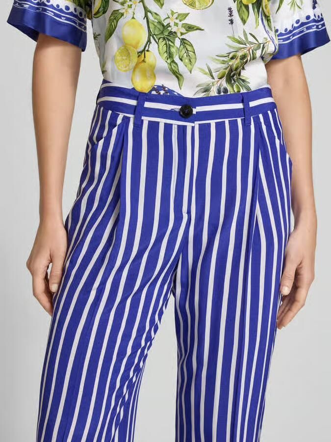 Marc Cain Broek van viscose in allover-look