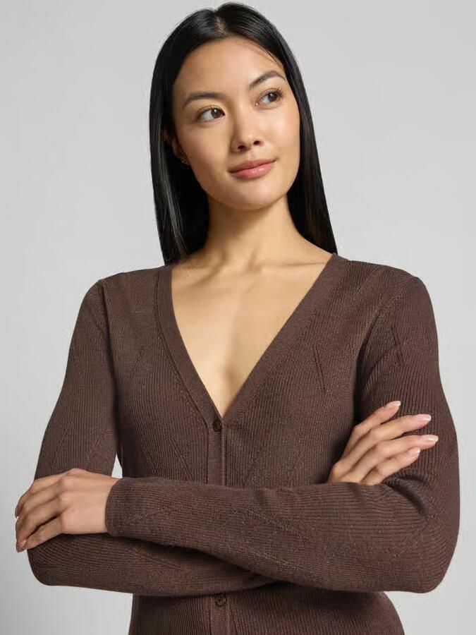 Marc Cain Cardigan in tricotlook met wol