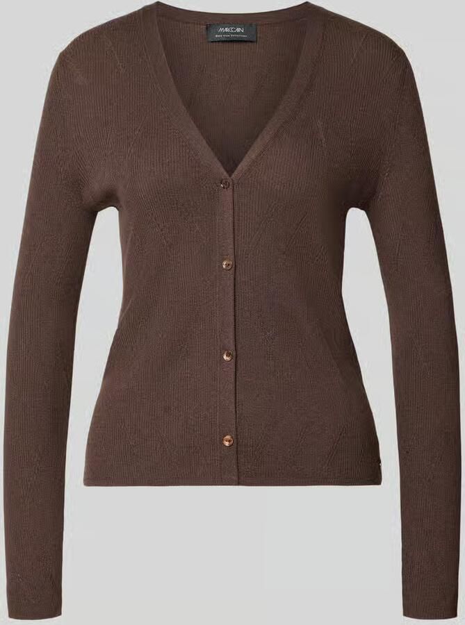 Marc Cain Cardigan in tricotlook met wol - Foto 2