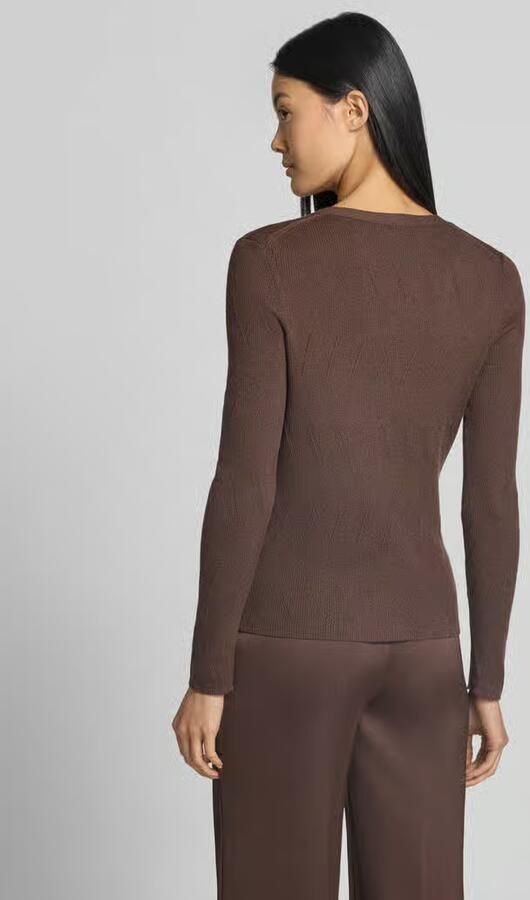 Marc Cain Cardigan in tricotlook met wol