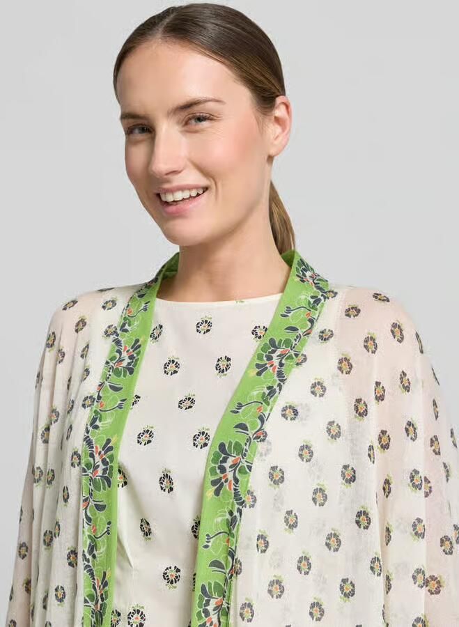Marc Cain Cardigan met open voorkant en kimonomouwen