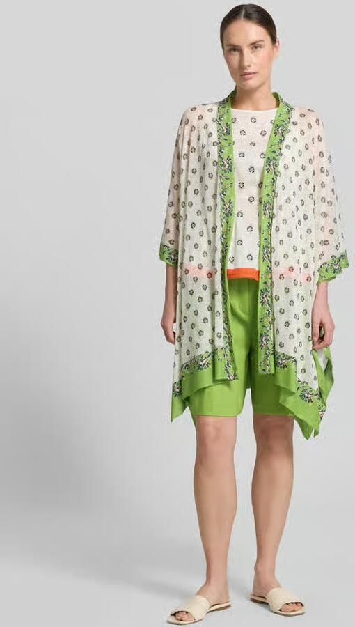Marc Cain Cardigan met open voorkant en kimonomouwen - Foto 3