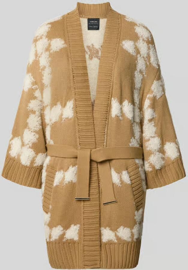 Marc Cain cardigan met strikceintuur en 3 4-mouw