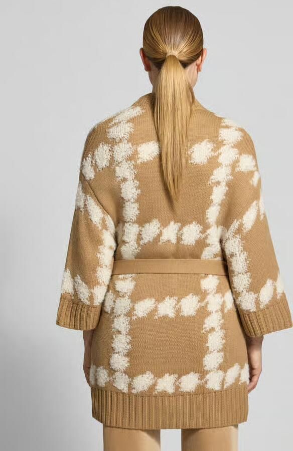 Marc Cain cardigan met strikceintuur en 3 4-mouw - Foto 3