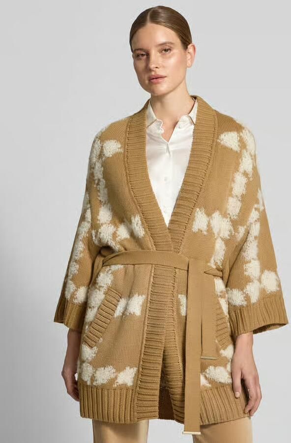 Marc Cain cardigan met strikceintuur en 3 4-mouw - Foto 2